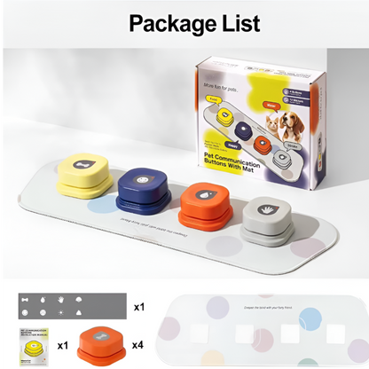 TalkiPaws Smart Button Set – Teach Your Pet to Speak with a Paw