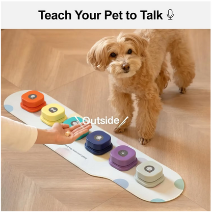 TalkiPaws Smart Button Set – Teach Your Pet to Speak with a Paw